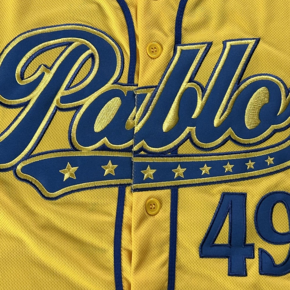 Minnesota Twins Jersey Mens Large Yellow MLB Baseball Cotapaxi Pablo Lopez 49 - Picture 8 of 14